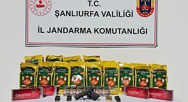 Şanlıurfa’da ruhsatsız silah ve kaçak ürün operasyonu