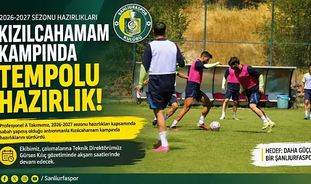 Şanlıurfaspor'da Kızılcahamam Kampı Tempolu Geçiyor! Hazırlıklar Aralıksız Sürüyor