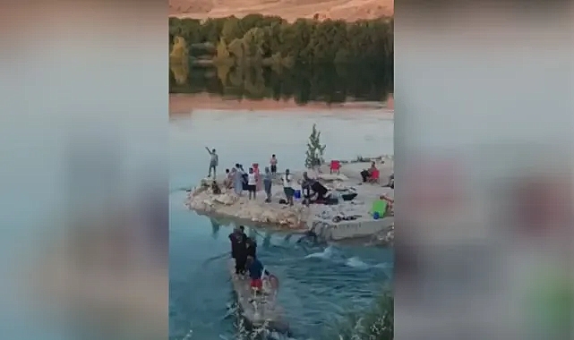Urfa’da piknik keyfi bozuldu! Ekipler tarafından kurtarıldı!