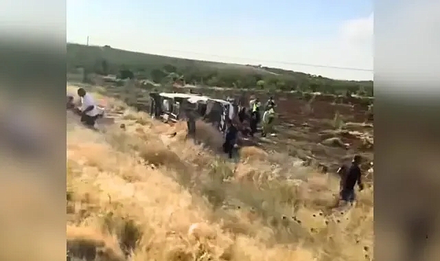 Urfa'da tarım işçilerini taşıyan minibüs devrildi: Çok sayıda yaralı var!