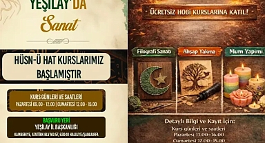 Yeşilay Şanlıurfa’dan ücretsiz yaz sanat kursları